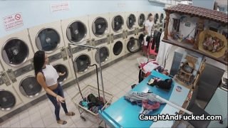 Got busted and fucked at laundromat