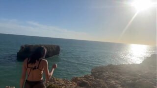 Sun sea and orgasms Outdoor hot fucking sesh